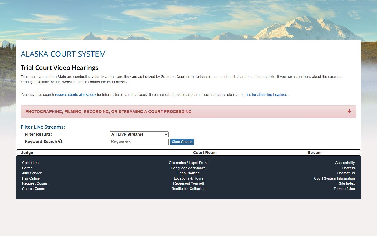 Eagle River Traffic Court Records Anchorage livestream