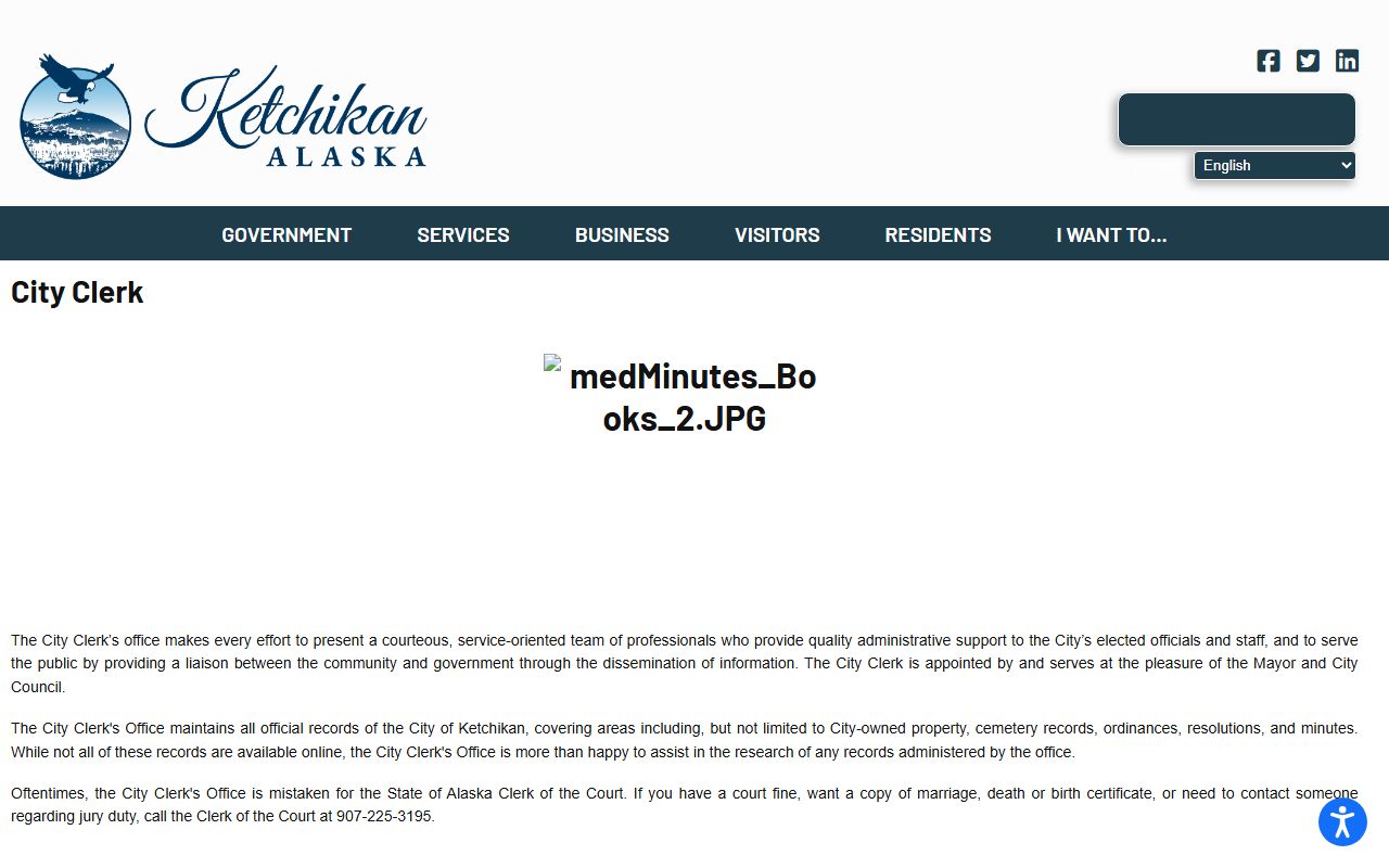 Ketchikan Alaska Traffic Court Records city clerk office