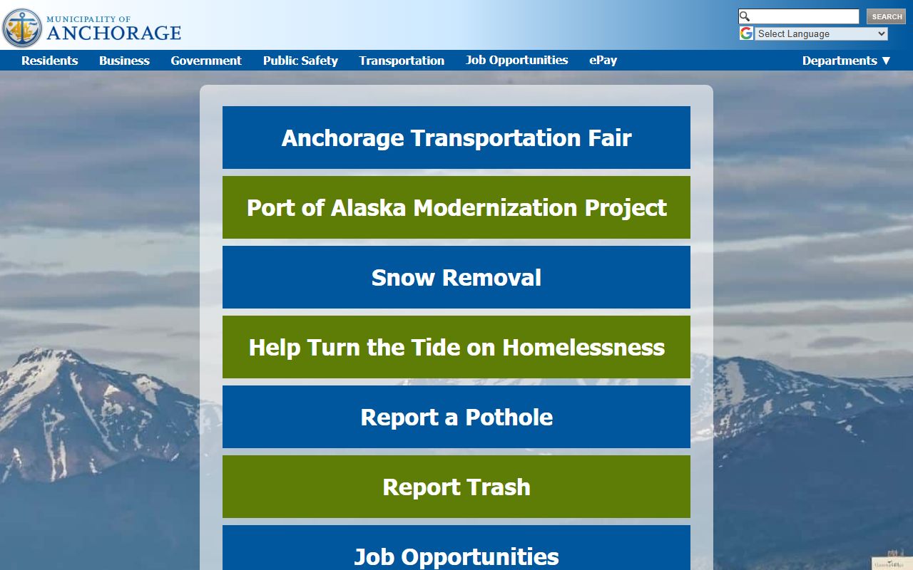 Anchorage Alaska Traffic Court Records Municipality of Anchorage official site
